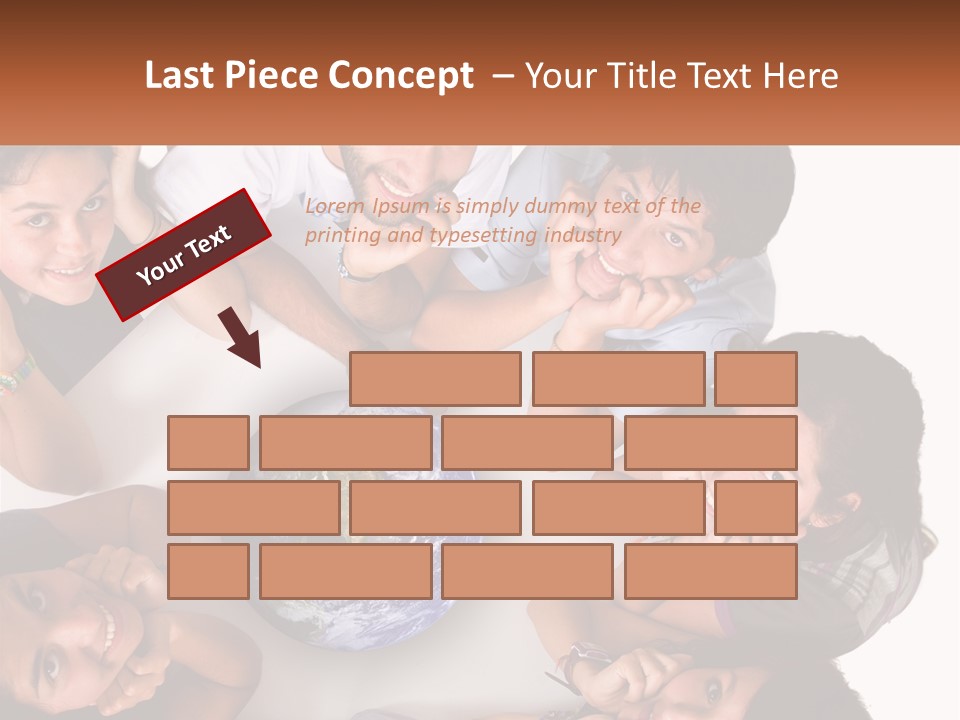 Male Hands Isolated PowerPoint Template