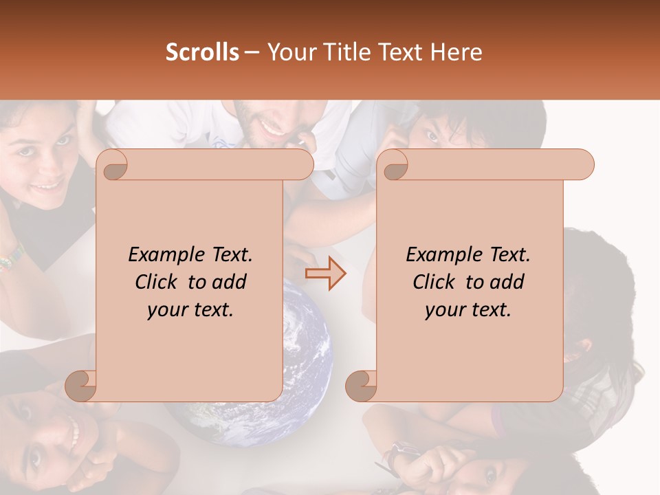 Male Hands Isolated PowerPoint Template