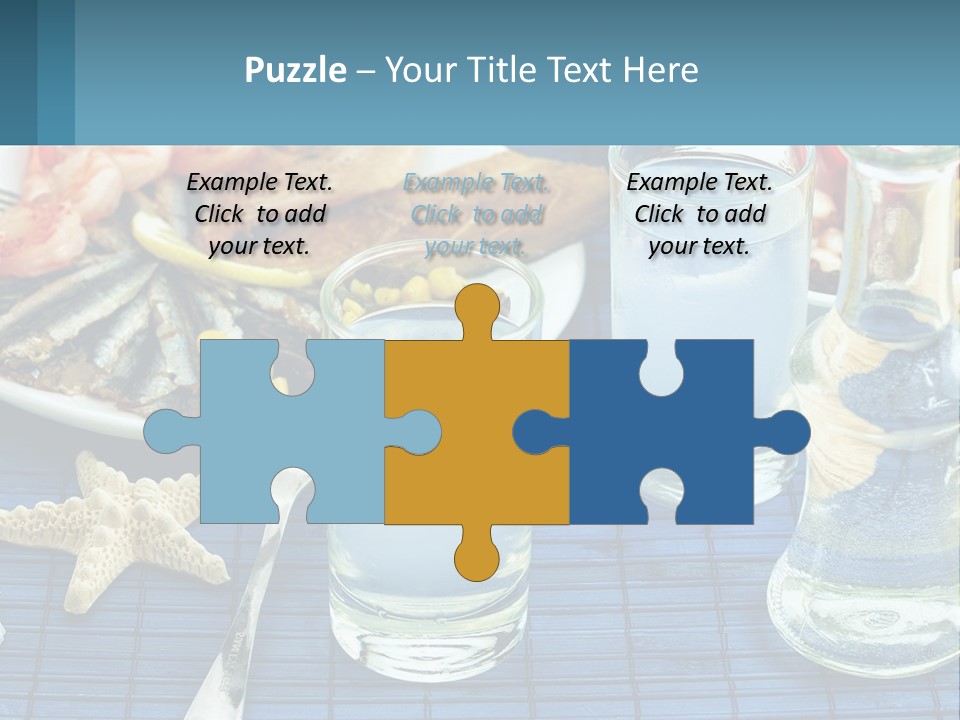 Seafood Set Table PowerPoint Template