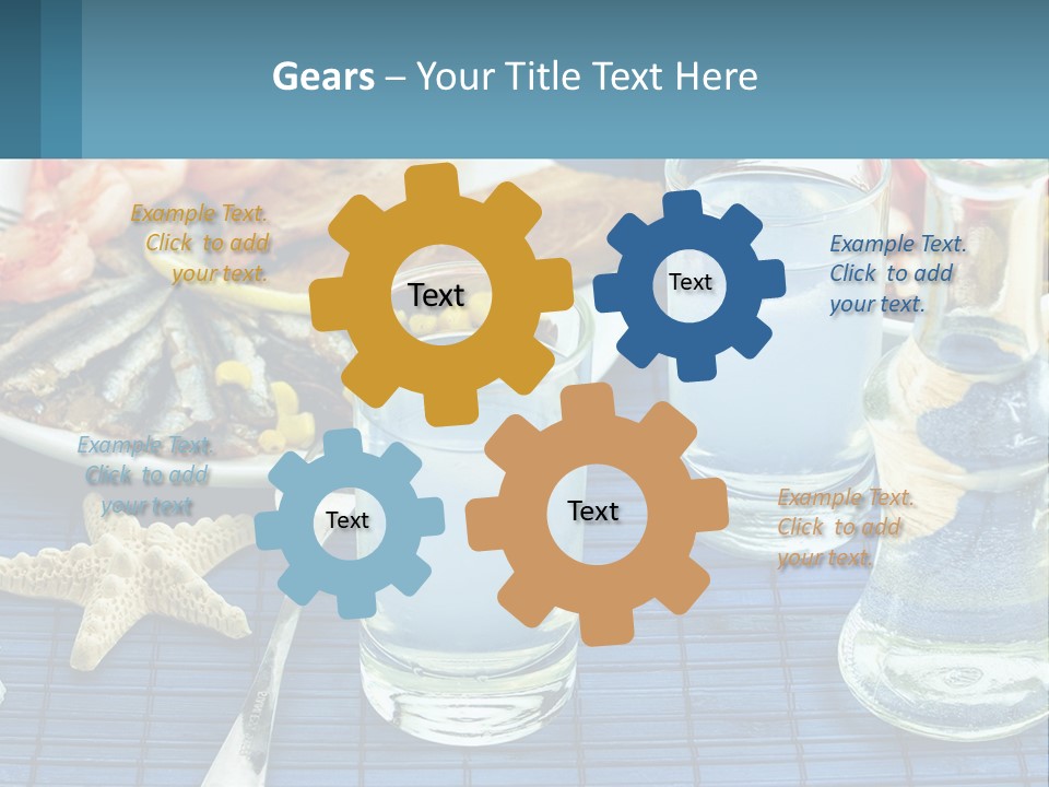 Seafood Set Table PowerPoint Template