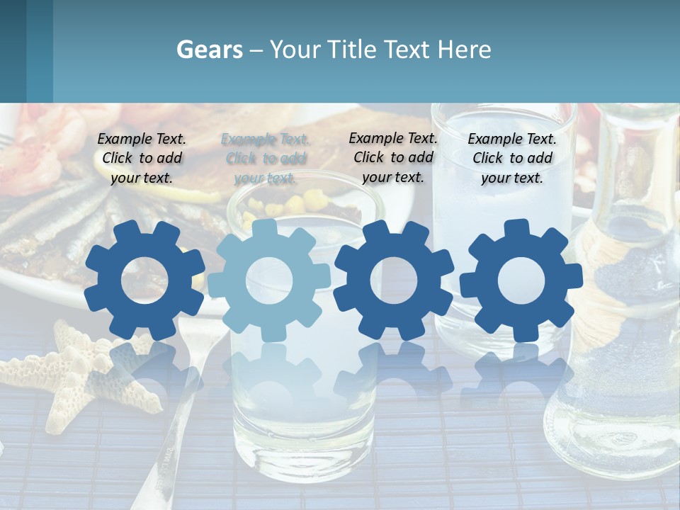 Seafood Set Table PowerPoint Template