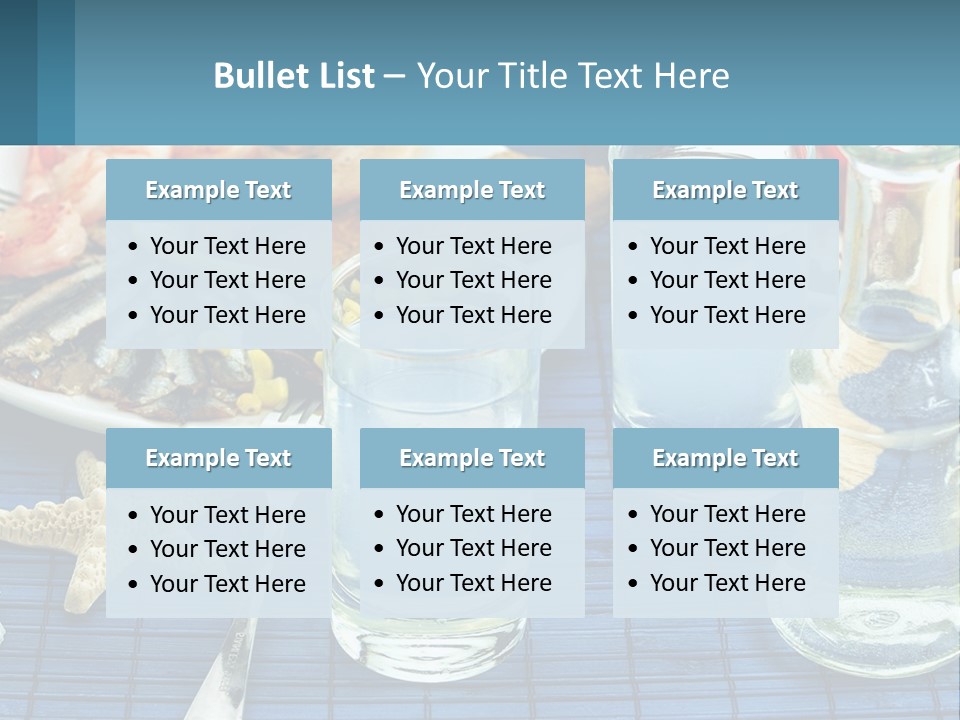 Seafood Set Table PowerPoint Template