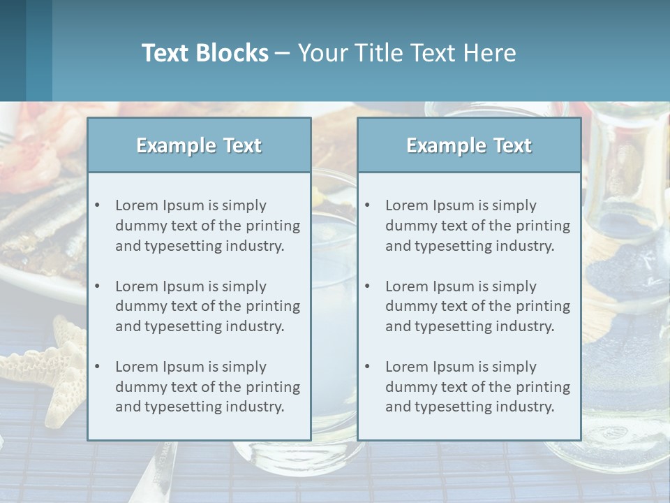 Seafood Set Table PowerPoint Template