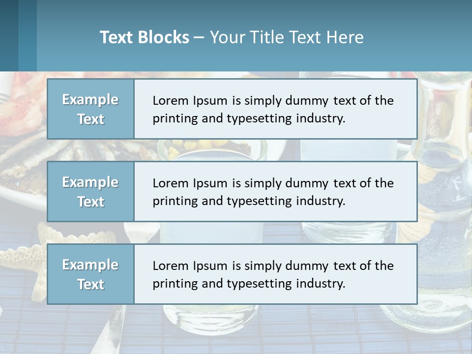 Seafood Set Table PowerPoint Template