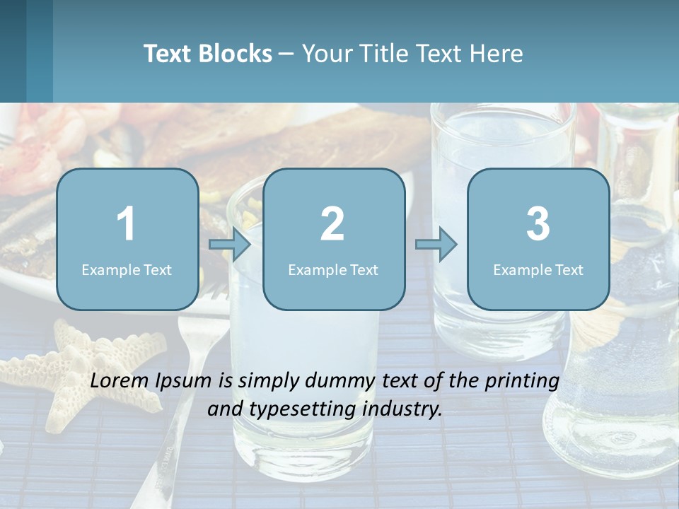 Seafood Set Table PowerPoint Template
