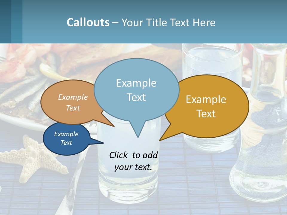 Seafood Set Table PowerPoint Template