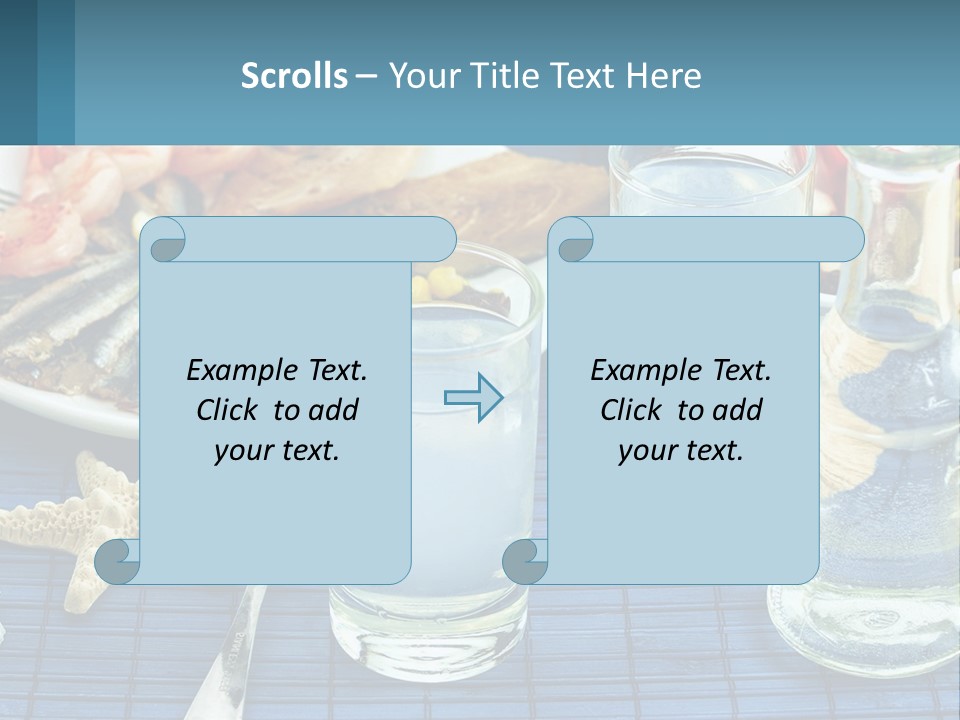 Seafood Set Table PowerPoint Template
