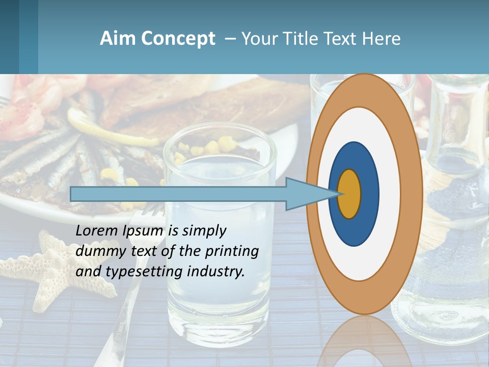 Seafood Set Table PowerPoint Template