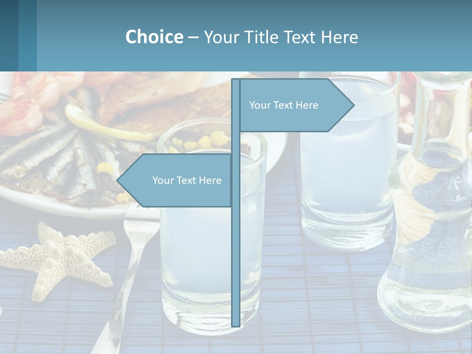 Seafood Set Table PowerPoint Template