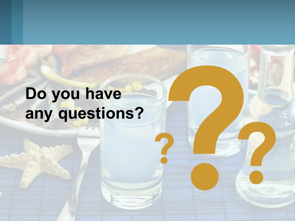 Seafood Set Table PowerPoint Template