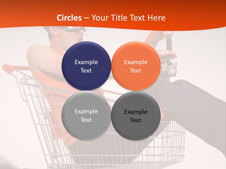 Goggles Male Trolley PowerPoint Template