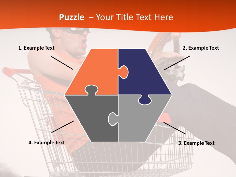 Goggles Male Trolley PowerPoint Template