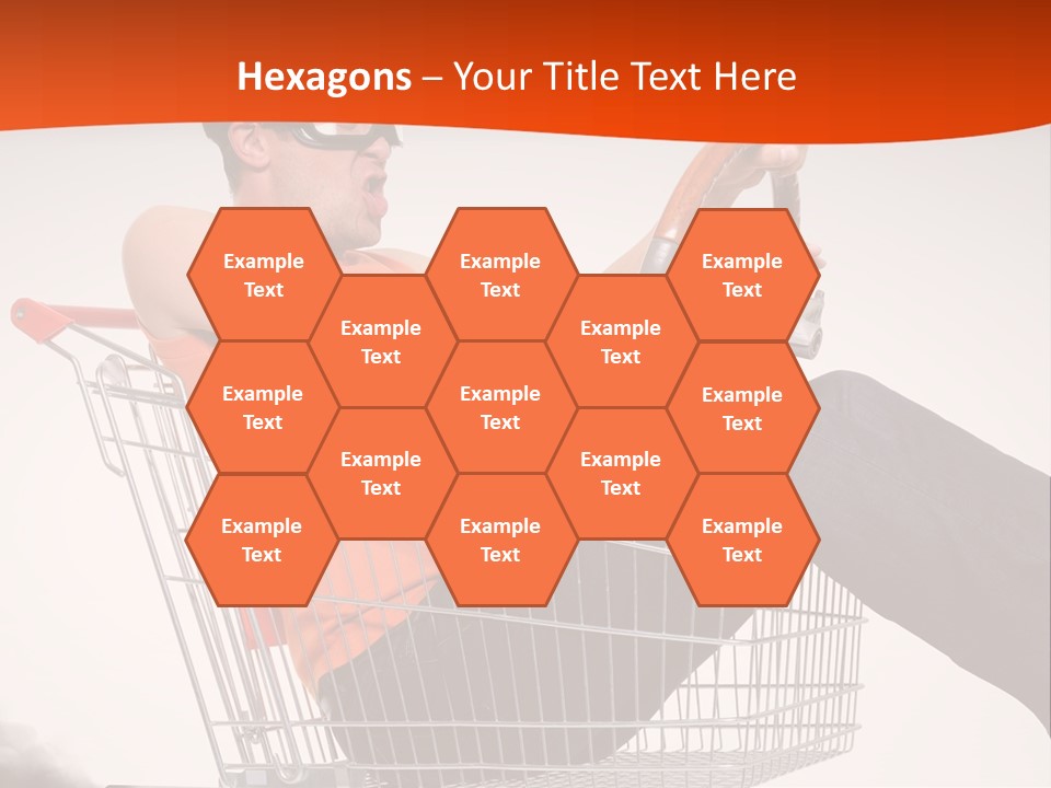 Goggles Male Trolley PowerPoint Template