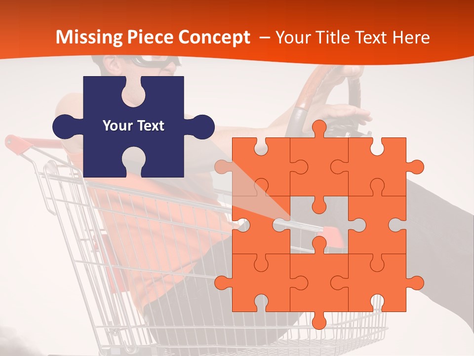 Goggles Male Trolley PowerPoint Template