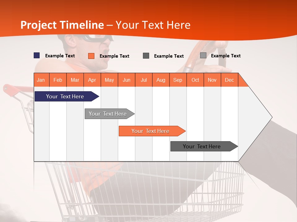 Goggles Male Trolley PowerPoint Template
