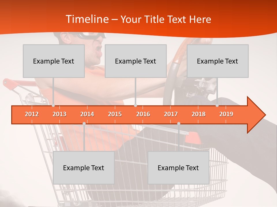 Goggles Male Trolley PowerPoint Template