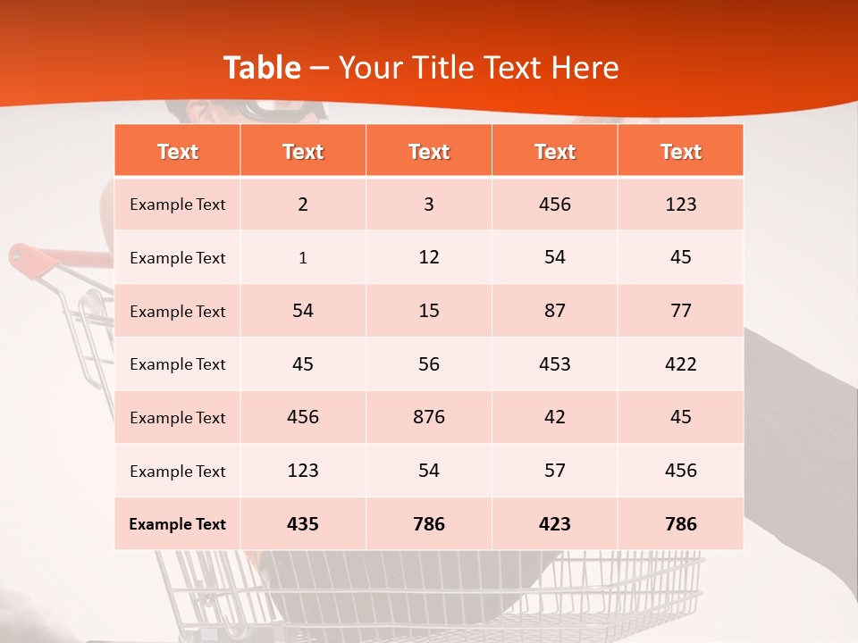 Goggles Male Trolley PowerPoint Template
