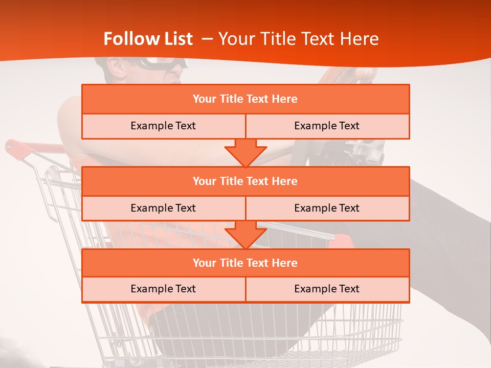 Goggles Male Trolley PowerPoint Template