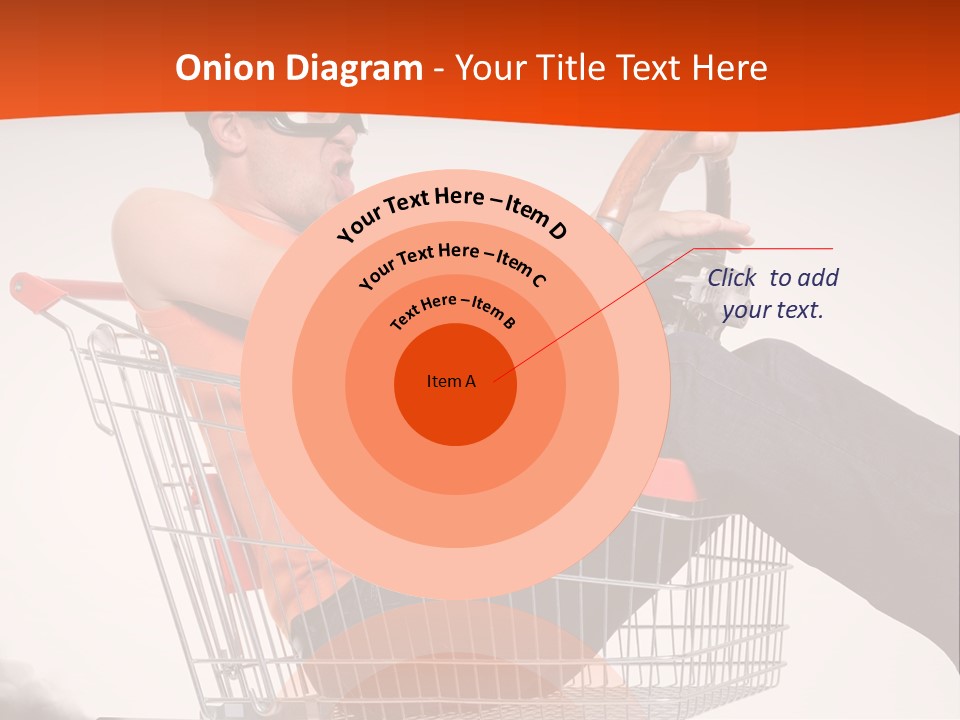 Goggles Male Trolley PowerPoint Template
