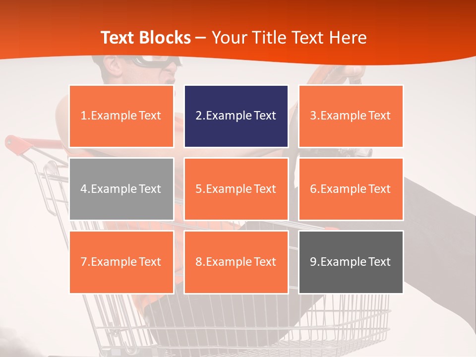 Goggles Male Trolley PowerPoint Template