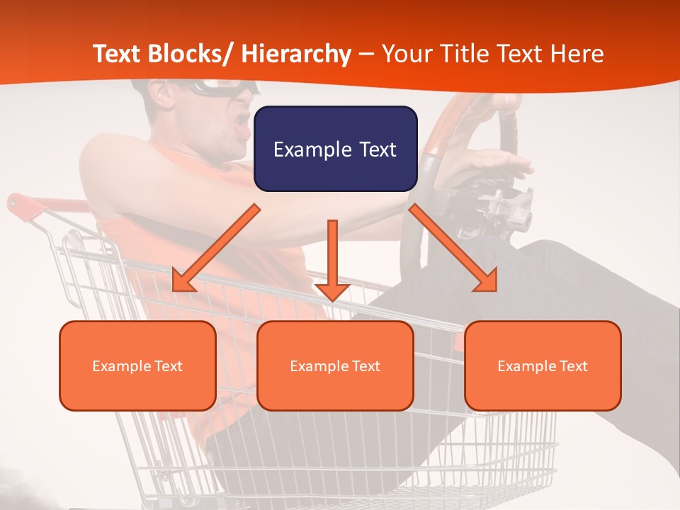 Goggles Male Trolley PowerPoint Template