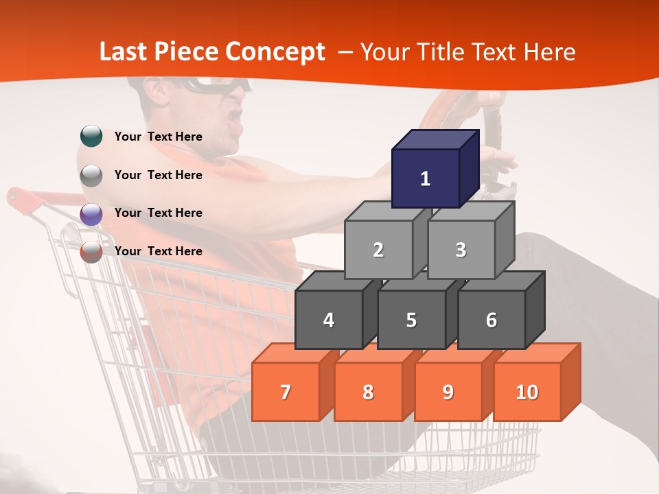 Goggles Male Trolley PowerPoint Template