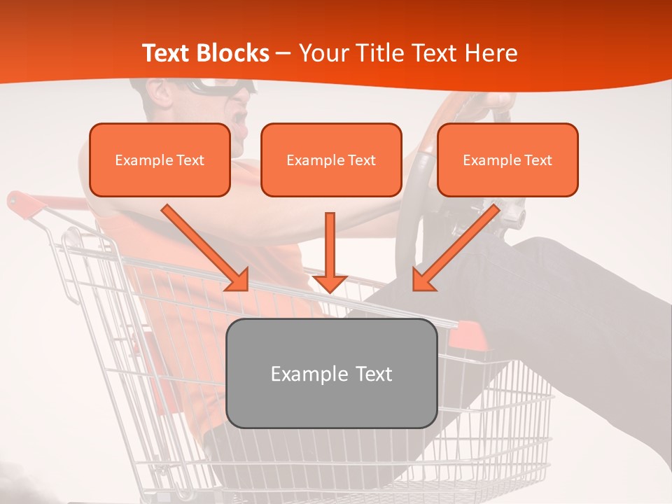 Goggles Male Trolley PowerPoint Template