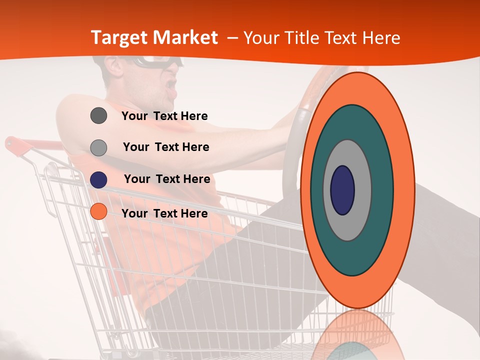 Goggles Male Trolley PowerPoint Template