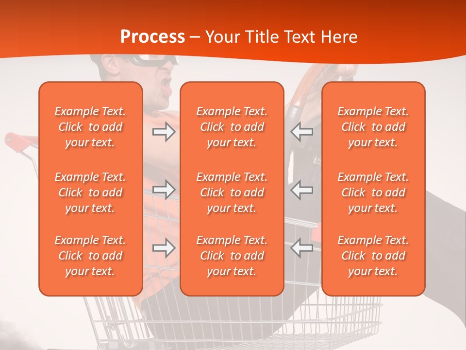 Goggles Male Trolley PowerPoint Template