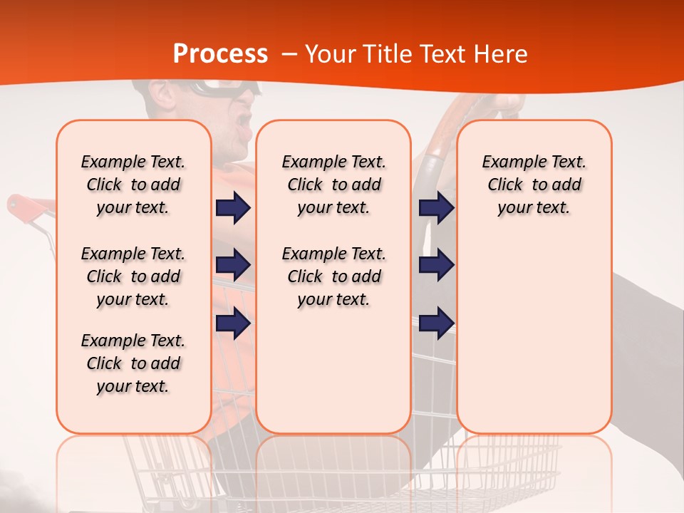 Goggles Male Trolley PowerPoint Template