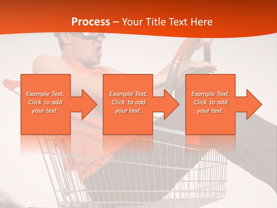Goggles Male Trolley PowerPoint Template