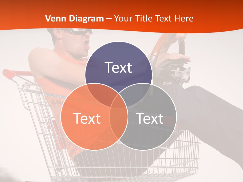 Goggles Male Trolley PowerPoint Template