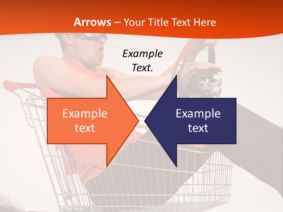 Goggles Male Trolley PowerPoint Template