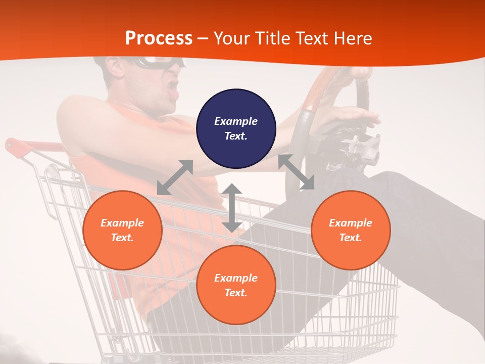 Goggles Male Trolley PowerPoint Template