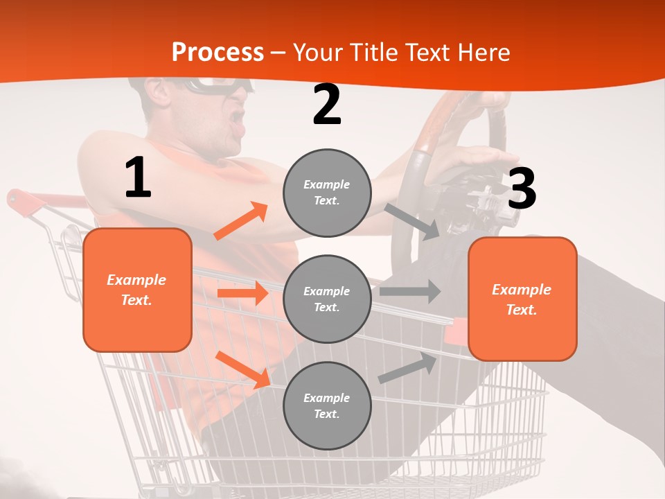 Goggles Male Trolley PowerPoint Template