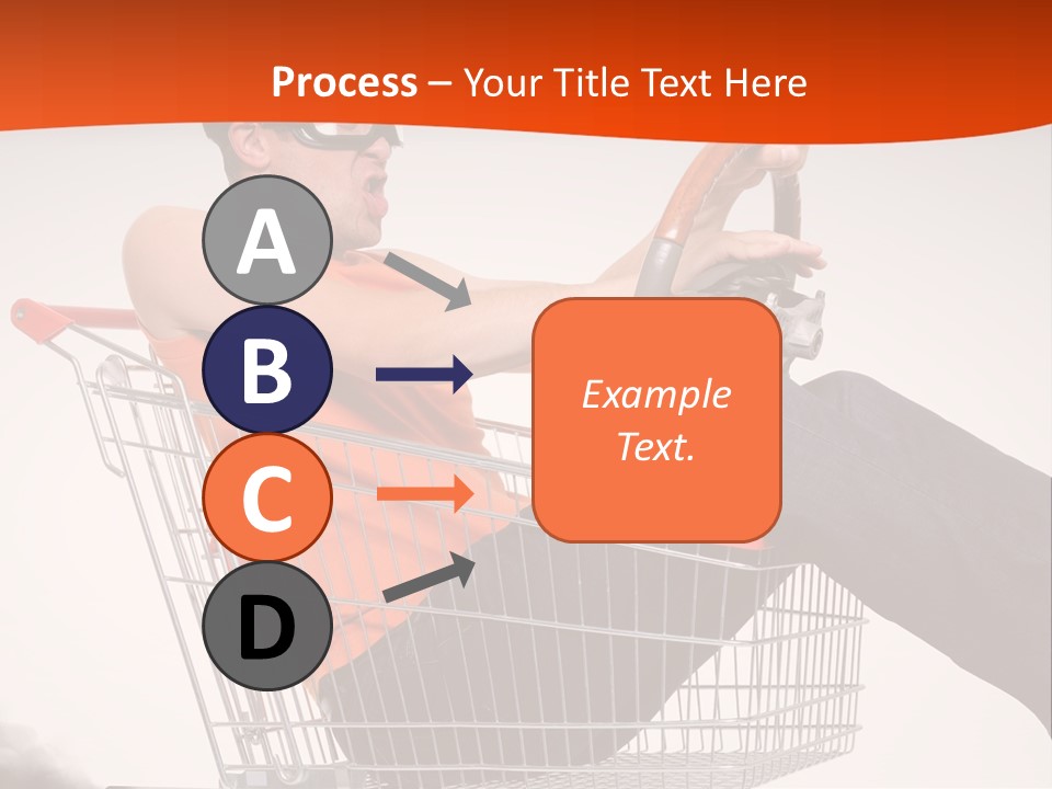 Goggles Male Trolley PowerPoint Template