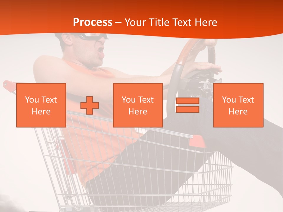 Goggles Male Trolley PowerPoint Template