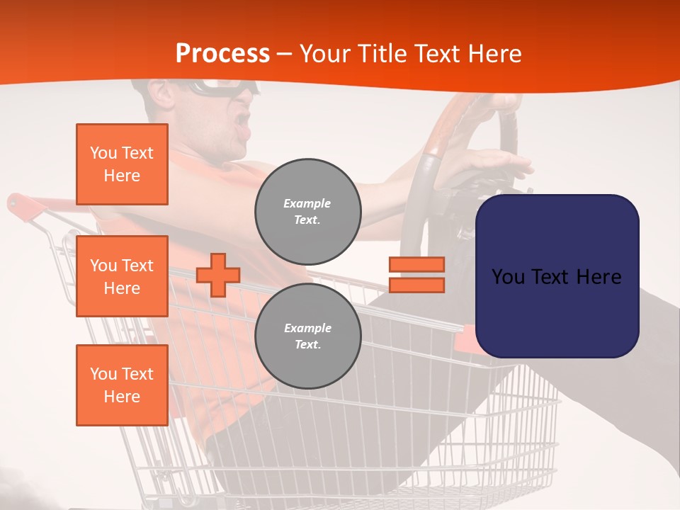 Goggles Male Trolley PowerPoint Template