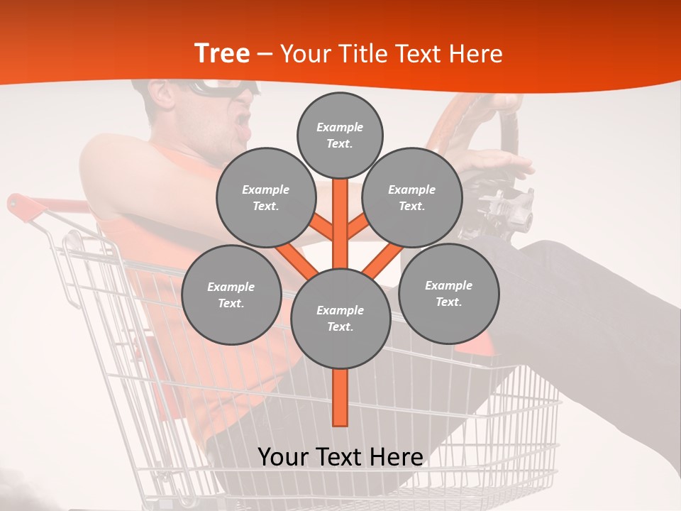 Goggles Male Trolley PowerPoint Template
