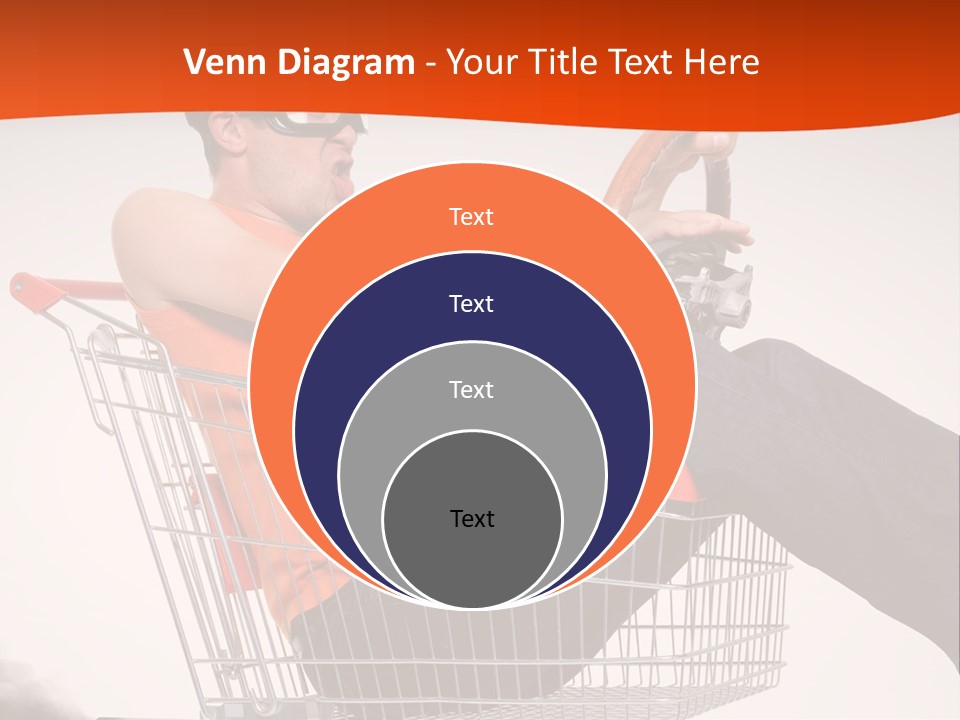 Goggles Male Trolley PowerPoint Template