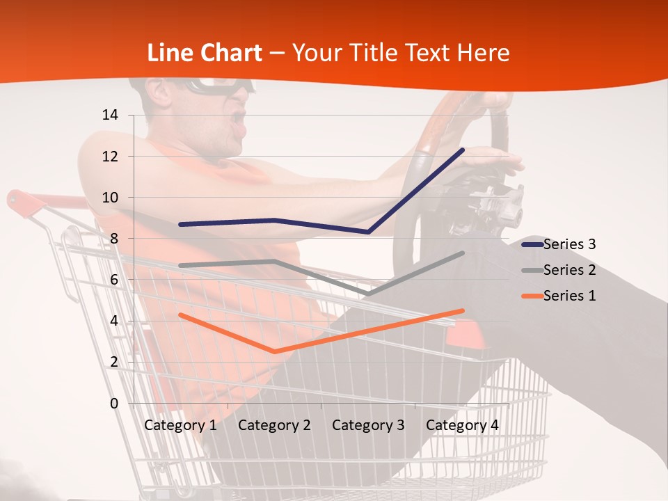 Goggles Male Trolley PowerPoint Template