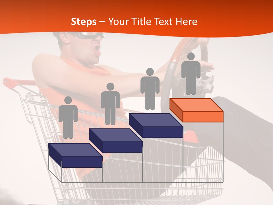 Goggles Male Trolley PowerPoint Template