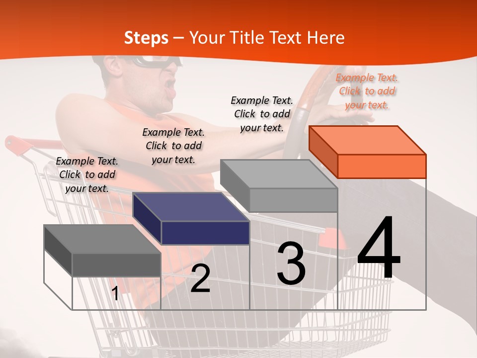 Goggles Male Trolley PowerPoint Template