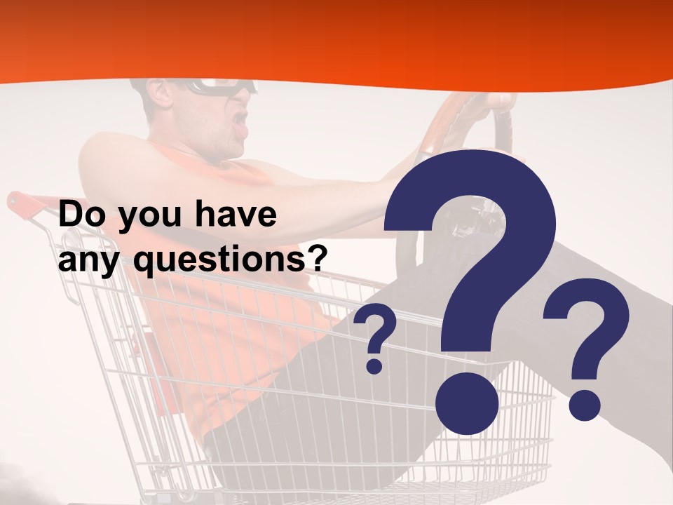 Goggles Male Trolley PowerPoint Template