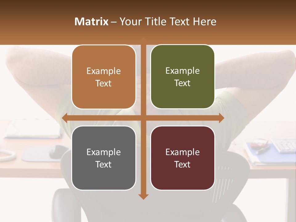 Caucasian Relaxing Portable PowerPoint Template