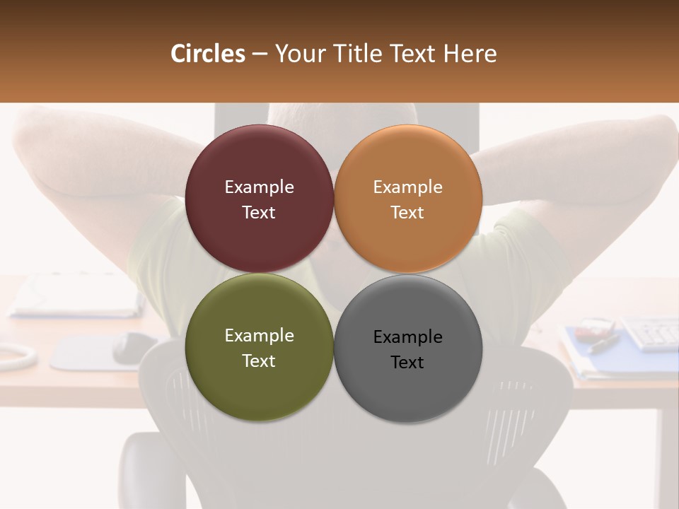 Caucasian Relaxing Portable PowerPoint Template