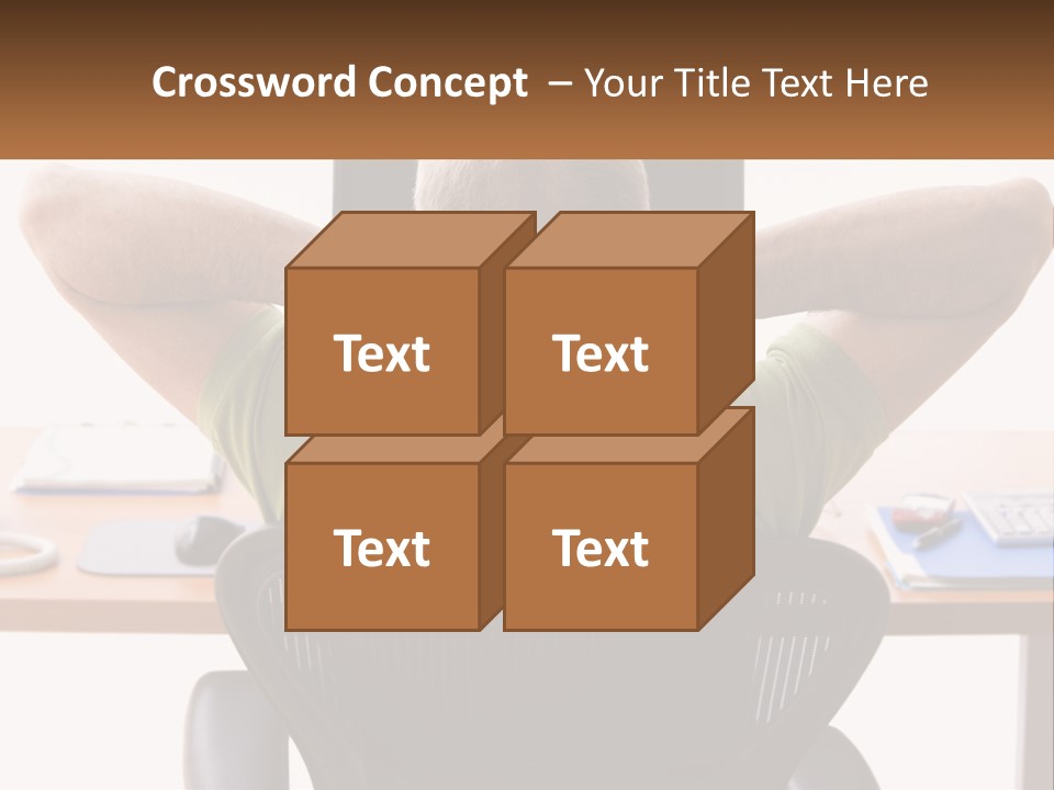 Caucasian Relaxing Portable PowerPoint Template