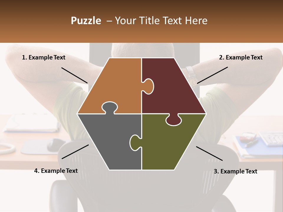 Caucasian Relaxing Portable PowerPoint Template