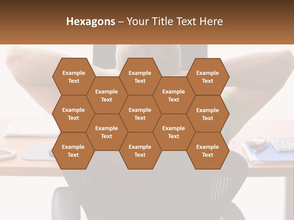 Caucasian Relaxing Portable PowerPoint Template