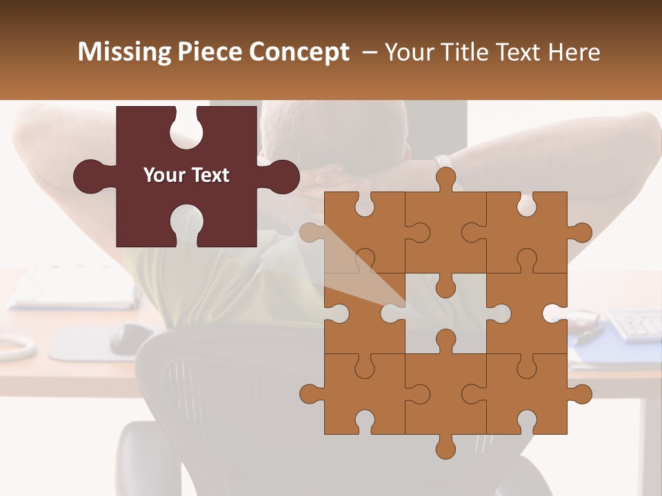 Caucasian Relaxing Portable PowerPoint Template